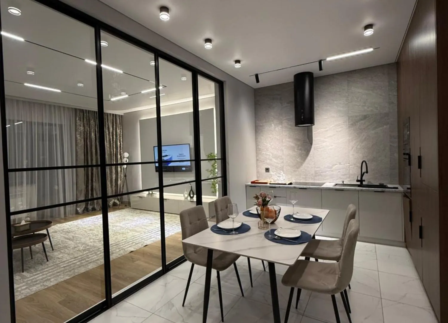 Двухкомнатная Квартира С Роскошным Видом На Город Exclusive Apartment Almaty